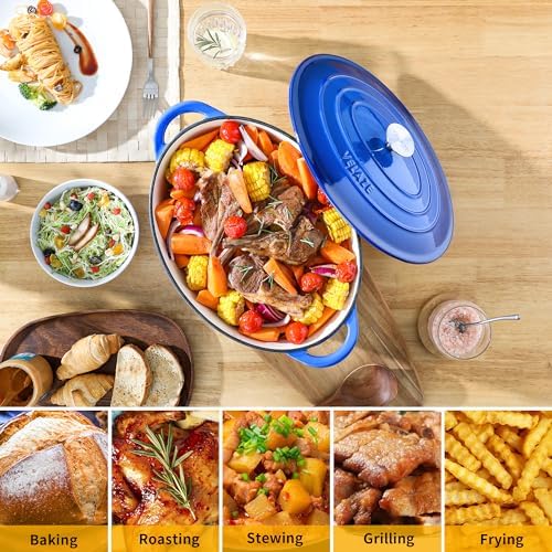 Velaze 75 QT Enameled Dutch Oven with Lid