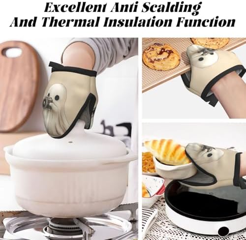 FireDeer Halloween Mini Silicone Oven Mitts
