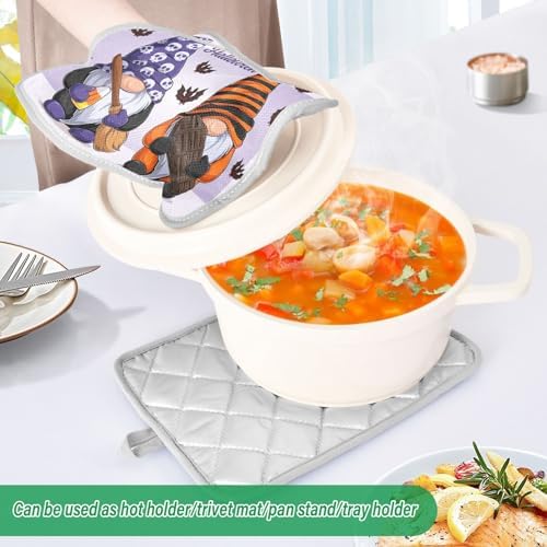 2Pcs Halloween Gnome Pot Holder Set