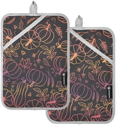 Heat-Resistant Pumpkins Pot Holder 2-Pack