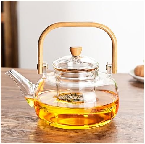 Stove-Top Glass Infuser Tea Pot 900ml - Microwave Dishwasher Safe