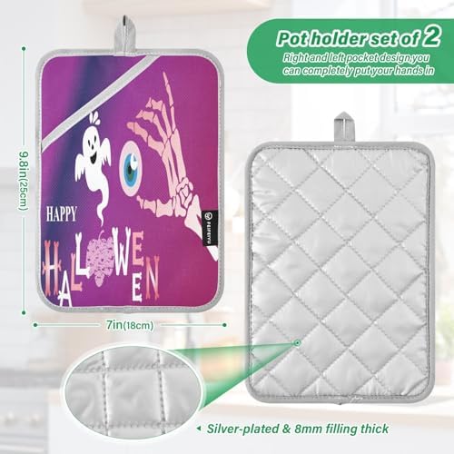 Halloween Skeleton Potholders on the Move