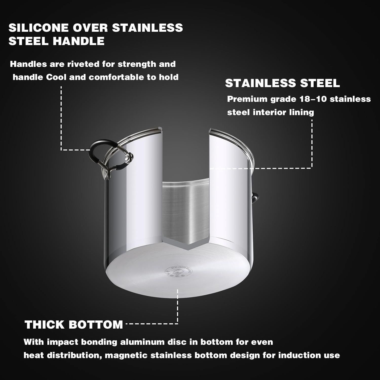Cook N Home Professional 5-Quart Stockpot