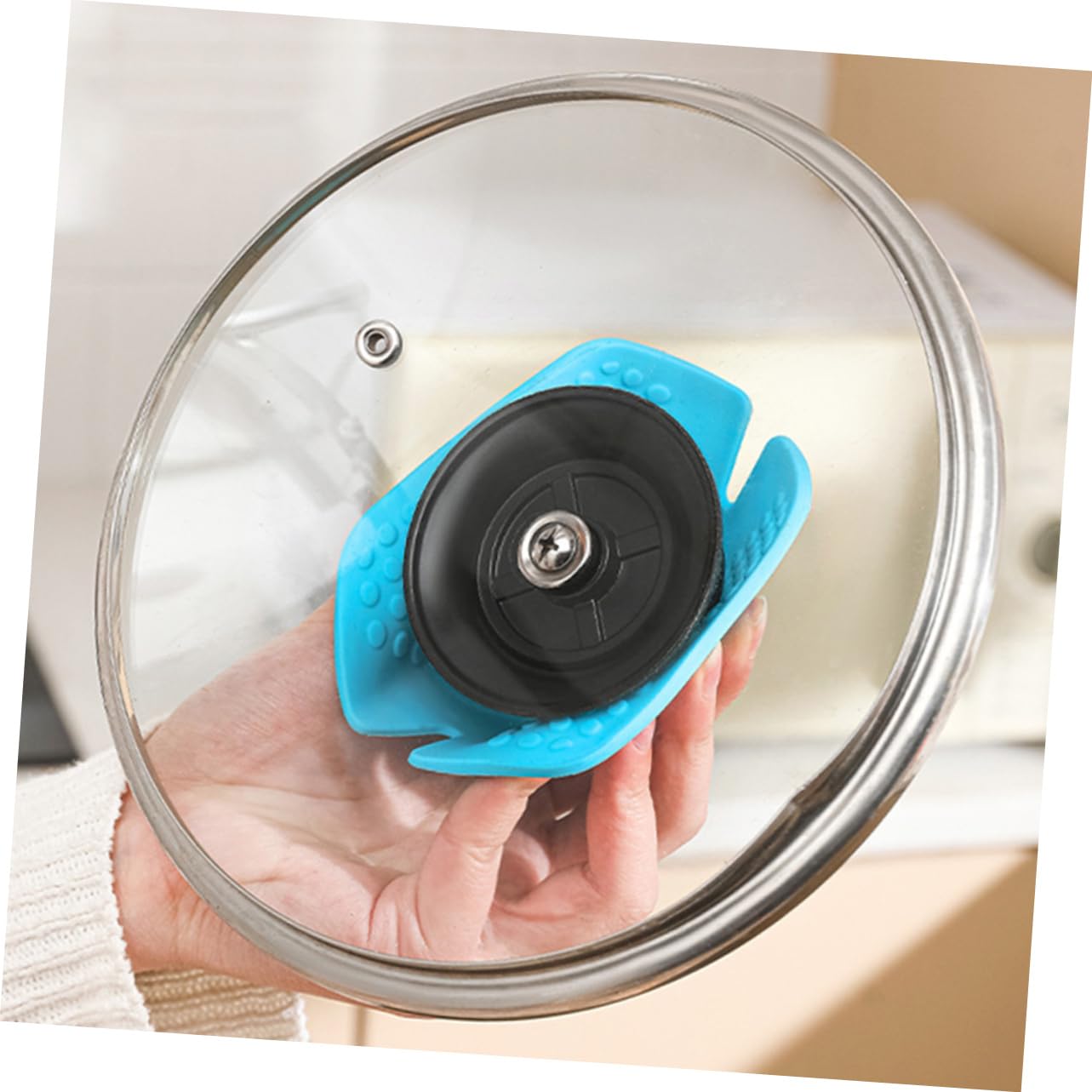 Multi-functional Silicone Pot Holder Adjustable Funnel Lit for Kitchen Use