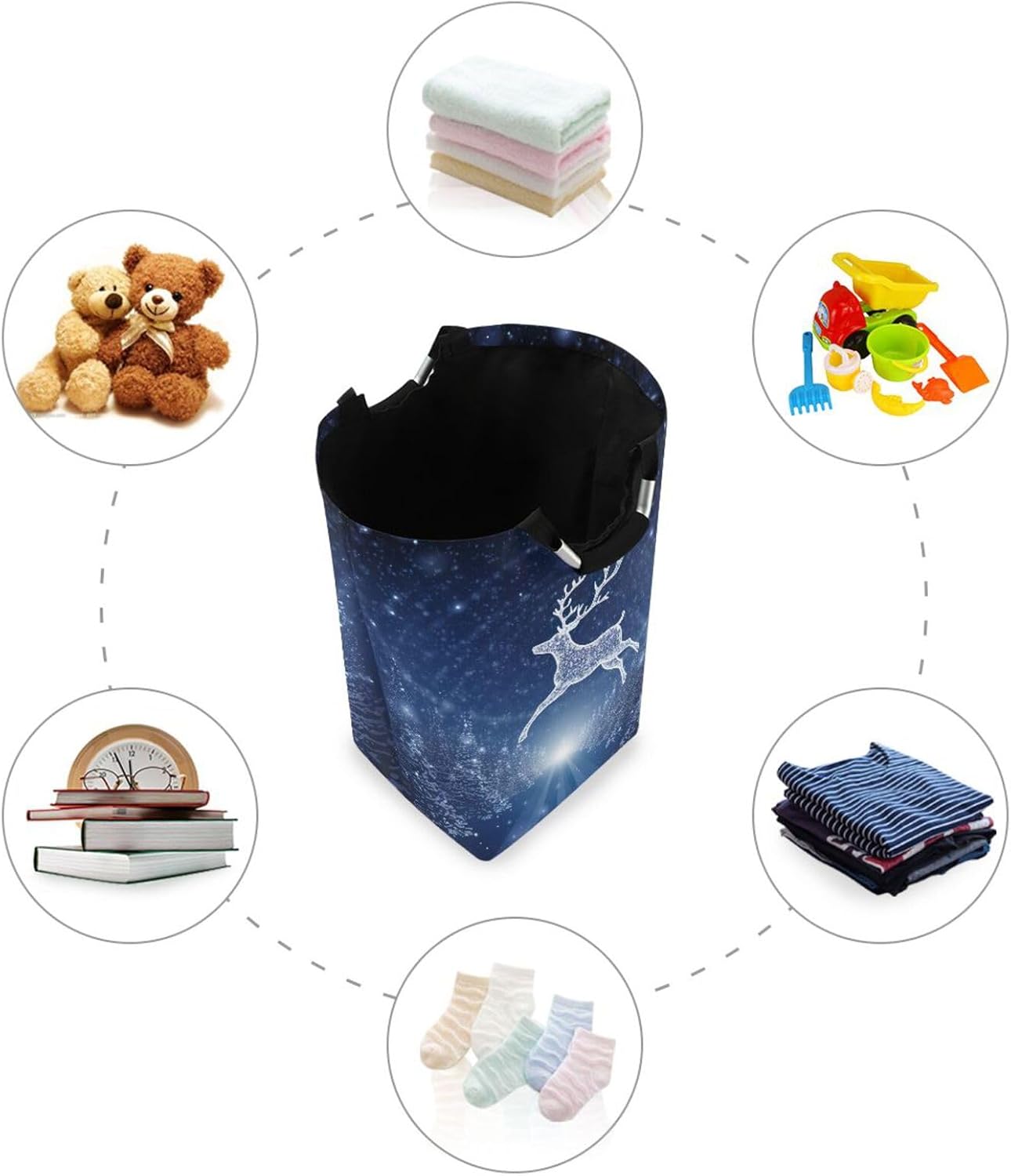 Kigai Collapsible Laundry Basket - Waterproof for Nursery
