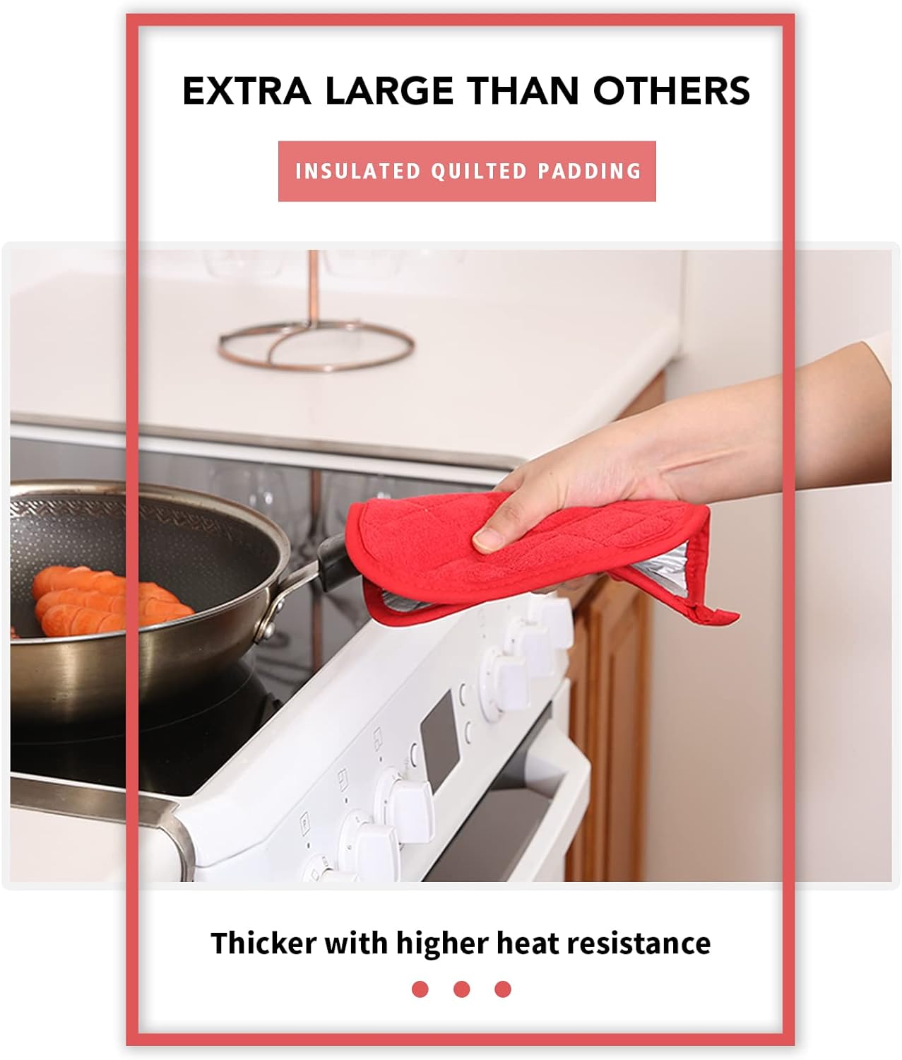 Joyhalo 4 Pack Pot Holders - Heat Resistant Cooking Pots