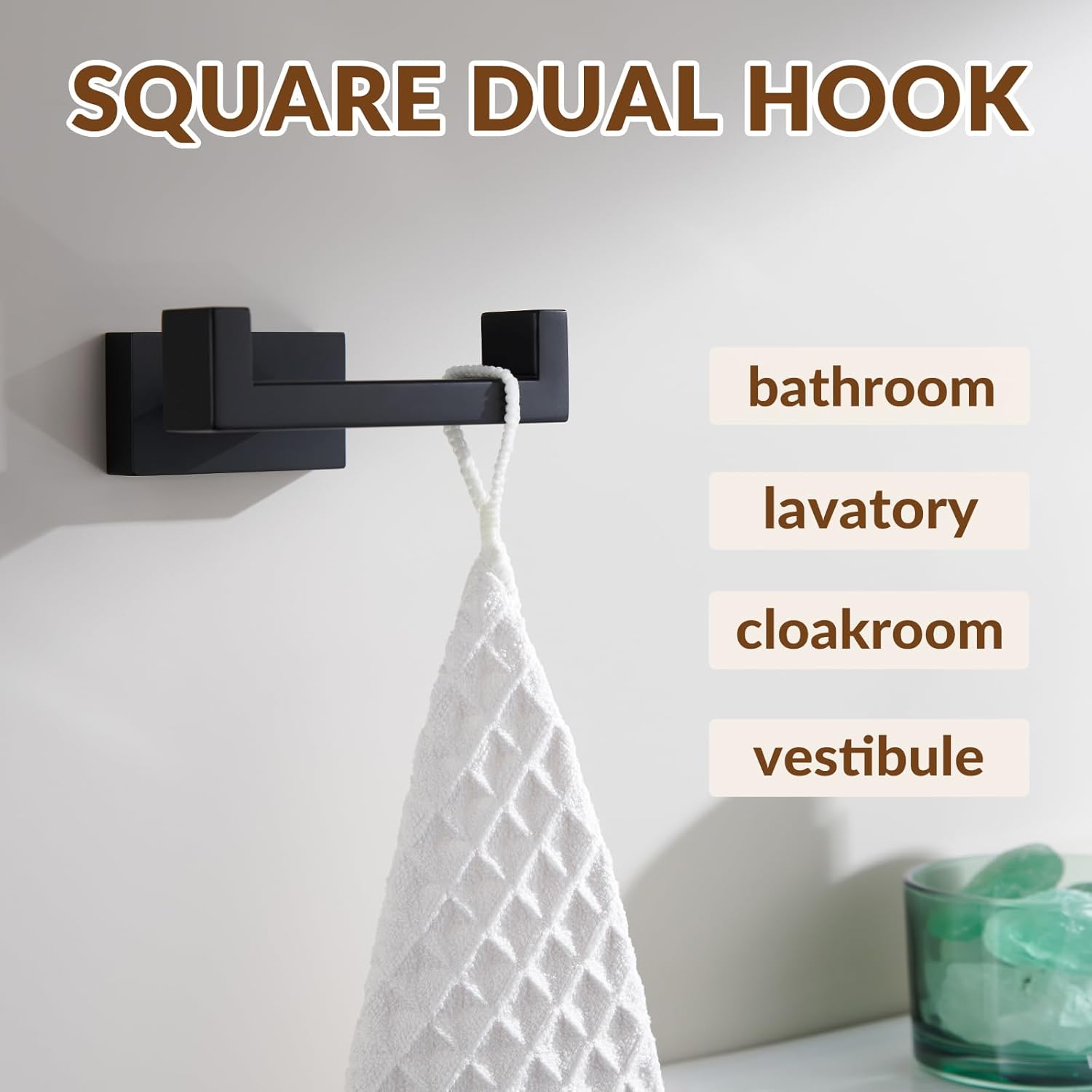 Sturdy Stainless Steel Dual Coat Hook