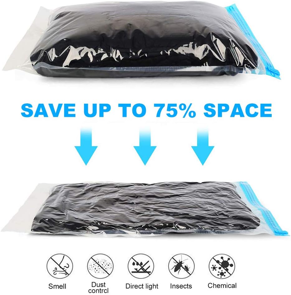10-Piece Vacuum Storage Travel Bag Ease