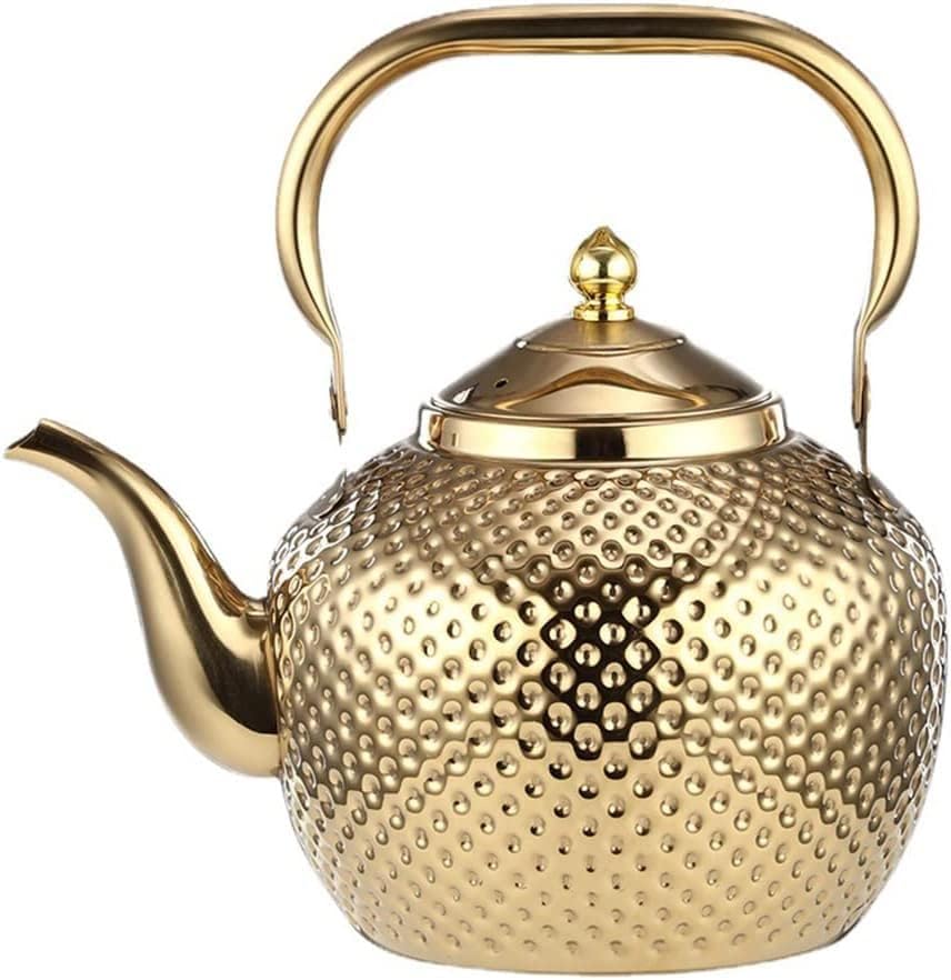 Sanqiahome 2000ml Stainless Steel Tea Kettle with Lifting Handle for Home Kitchen
