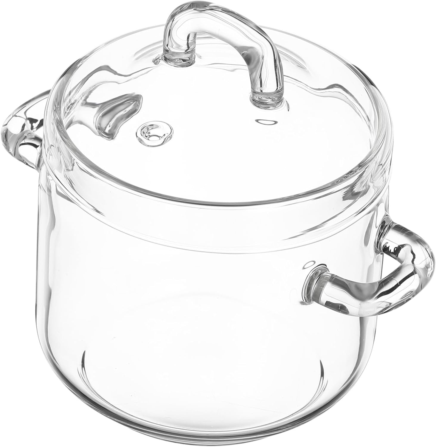 bidsell700ml glass saucepan with lid high-quality- for pasta and other dishes