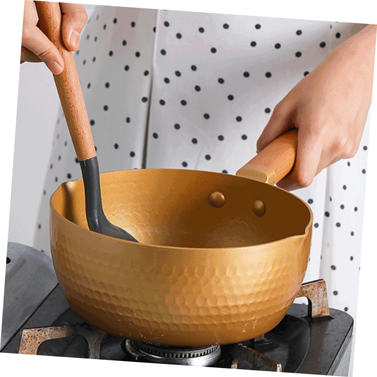 ABOOFAN 18cm Nonstick Milk Pan for Stew Energy Efficient