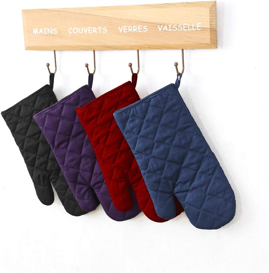 Proven Heat Resistance Secure Grip Oven Mitts for Kitchen Use