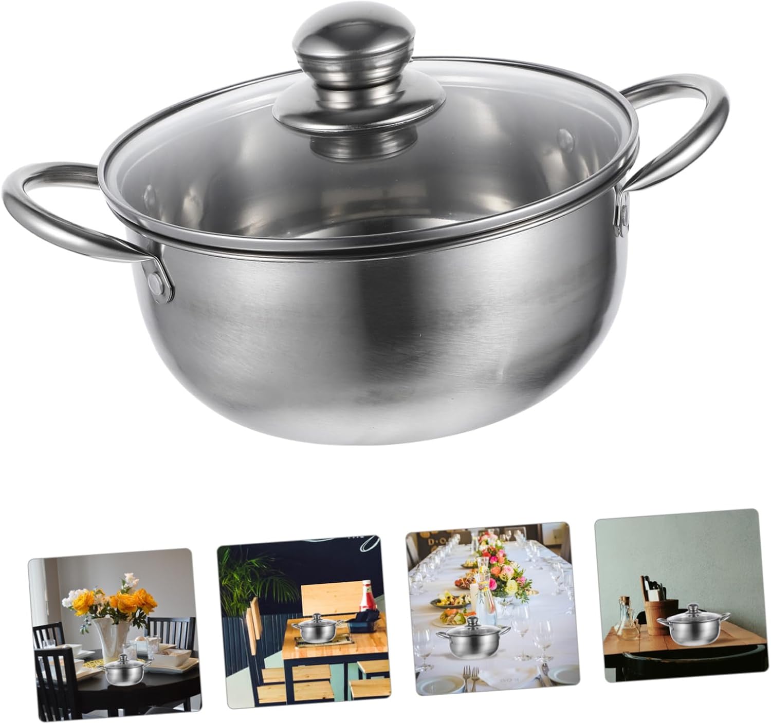 Stainless Steel Steamer Pot - Stockpot for Gas Cooker