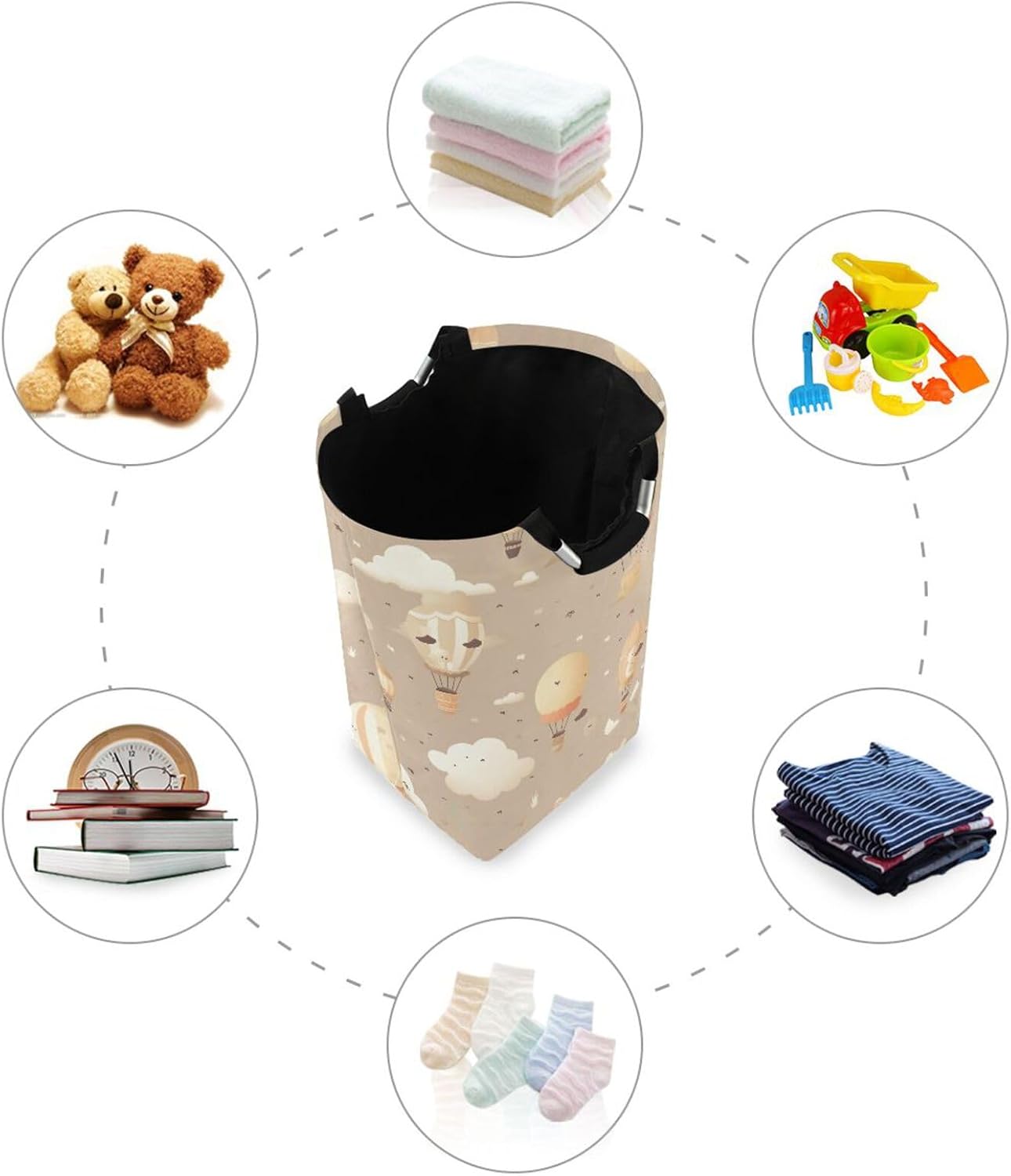 Collapsible Laundry Hamper for Kids with Handles