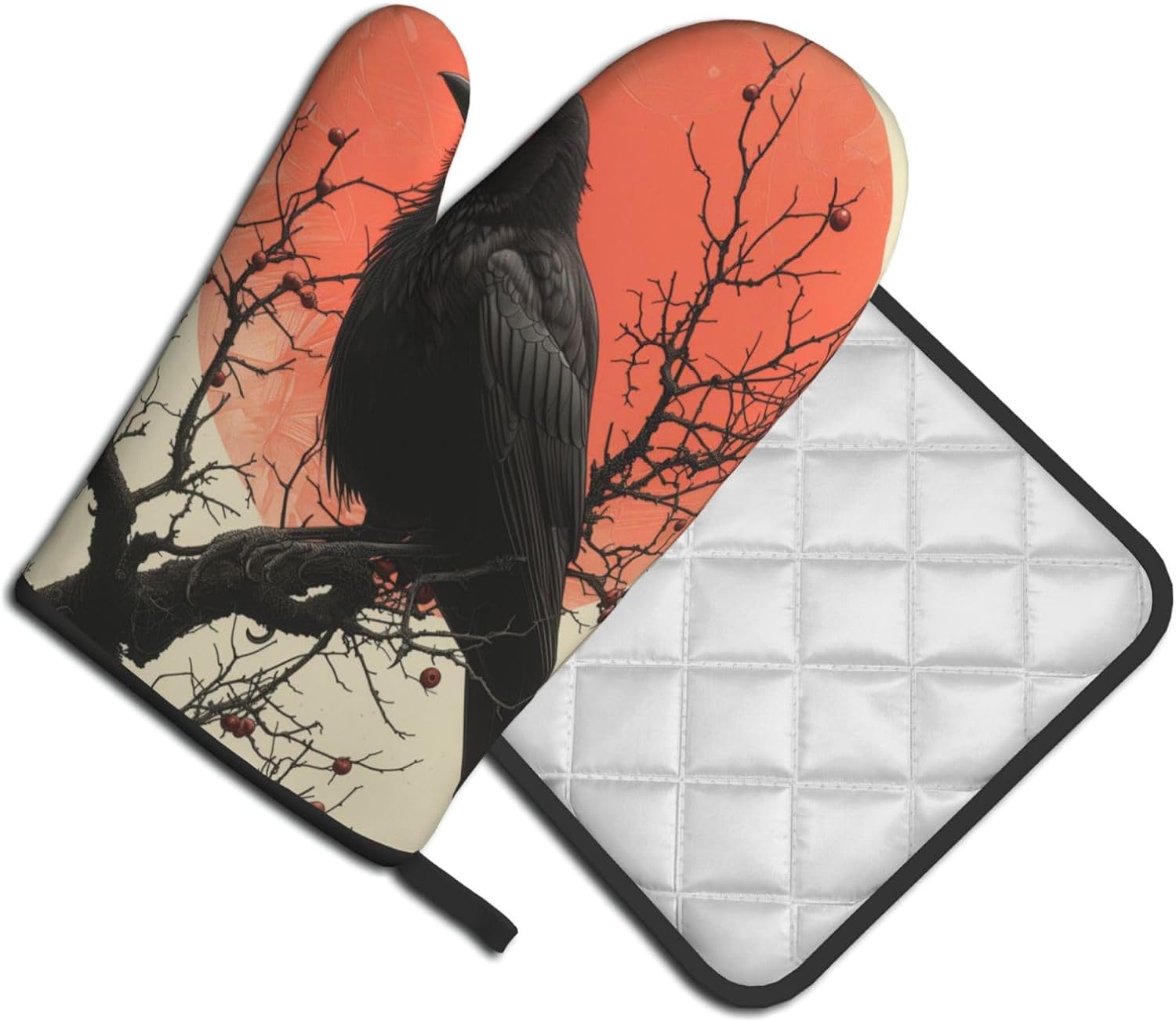 Vivid Halloween Oven Mitts Set