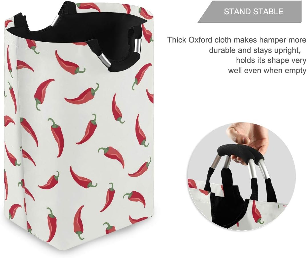 MOYYO Red chili Collapsible laundry basket