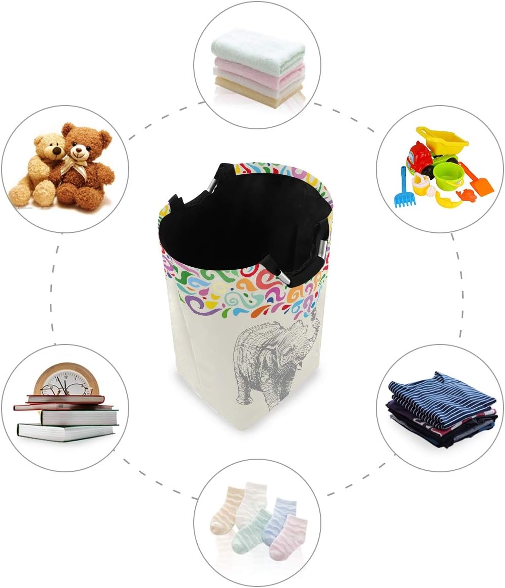 MOYYO Elephant Storage Colorful Durable Clothes Organizer