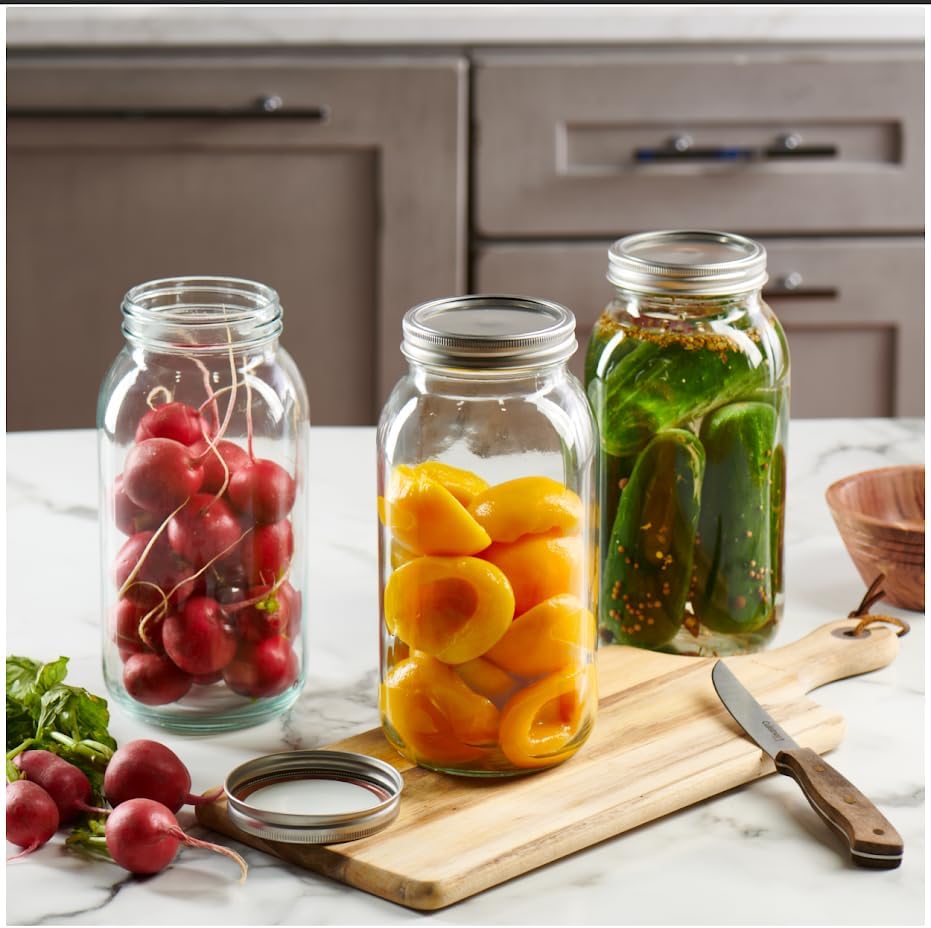 widened mason jar for preserving meal prep
