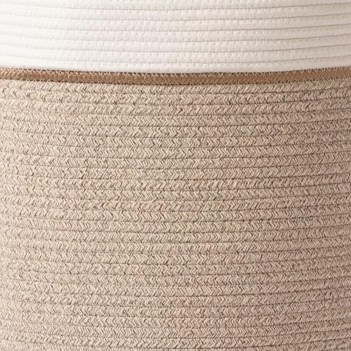 LA JOLIE MUSE 72L Durable Cotton Laundry Basket