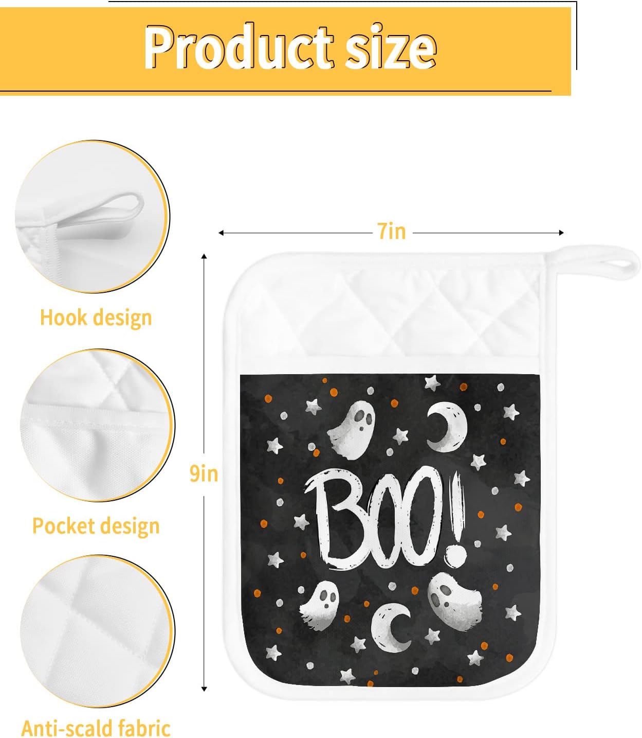 5 Spooky Halloween Pot Holders