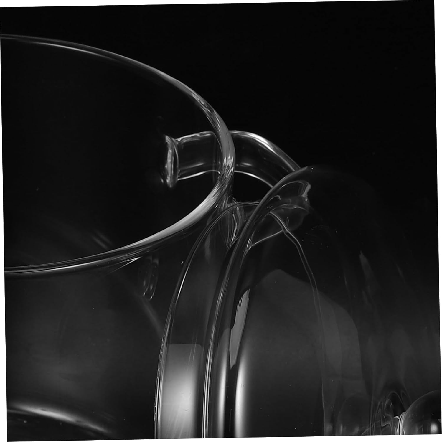 OFFSCH Clear Glass Cooking Pot with Lid Heat Resistant for Stove Top
