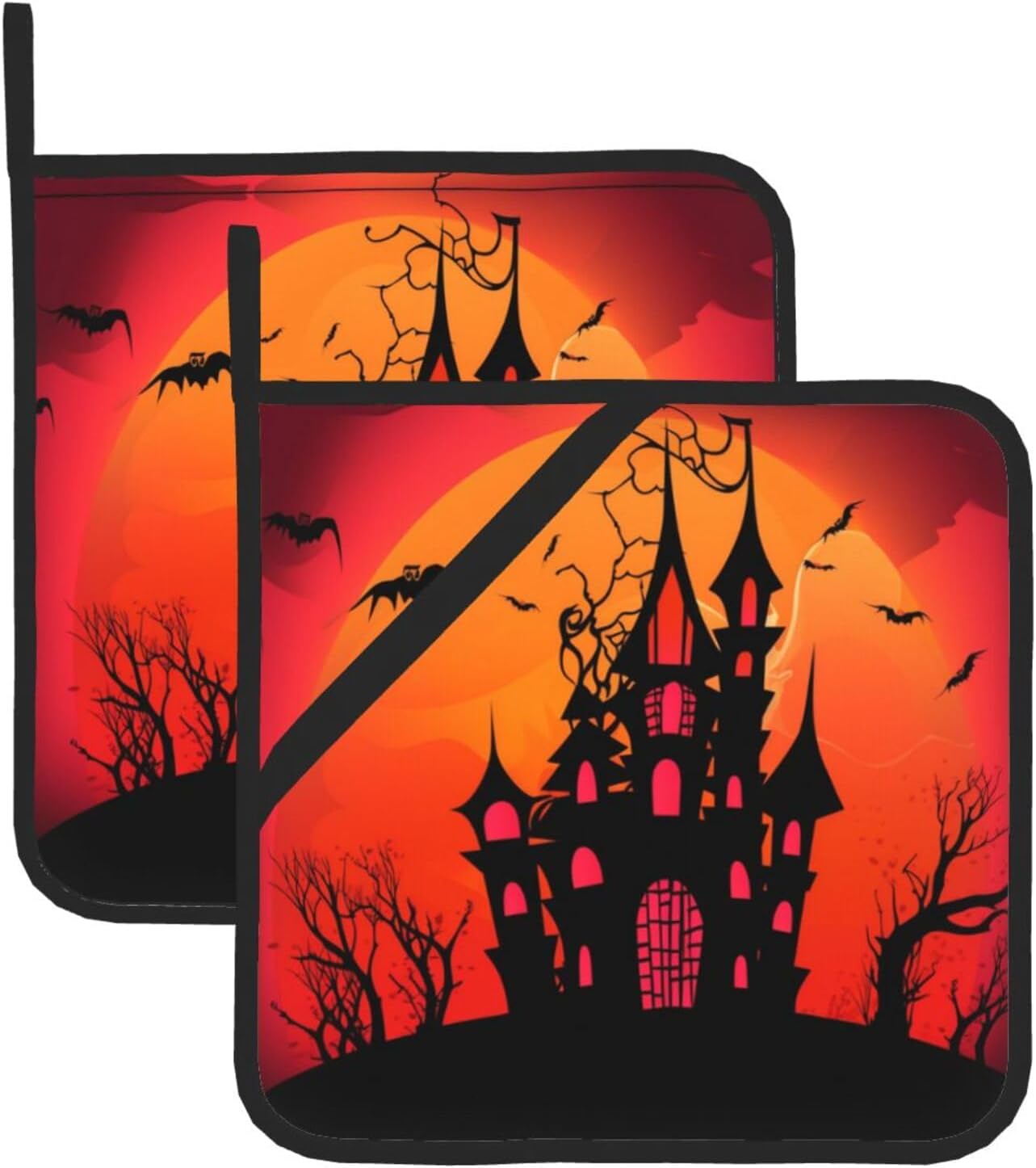 Halloween Potholders for Cooking 2-Piece Set