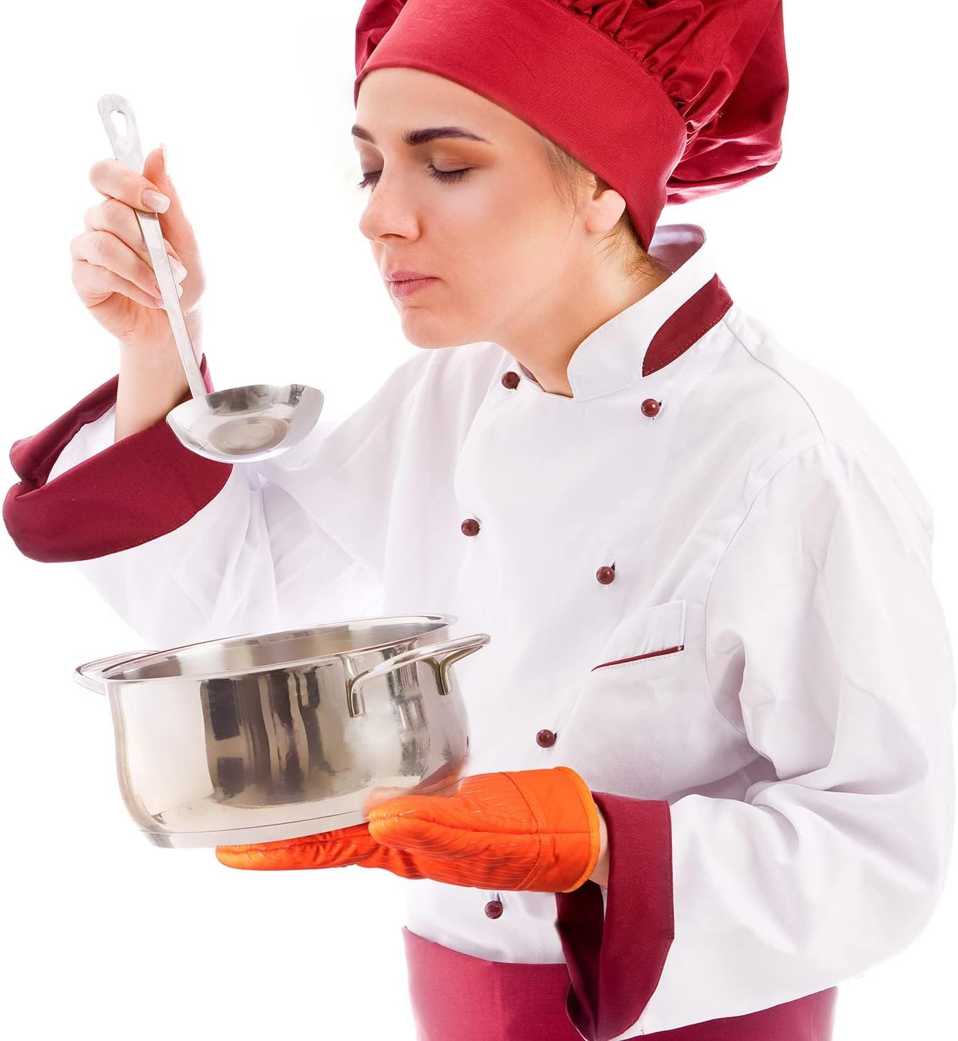 Coziselect 4-Piece Oven Mitts Pot Holders Heat-Resistant