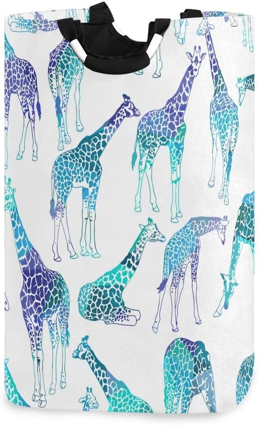 Giraffe Design Collapsible Laundry Basket for Home