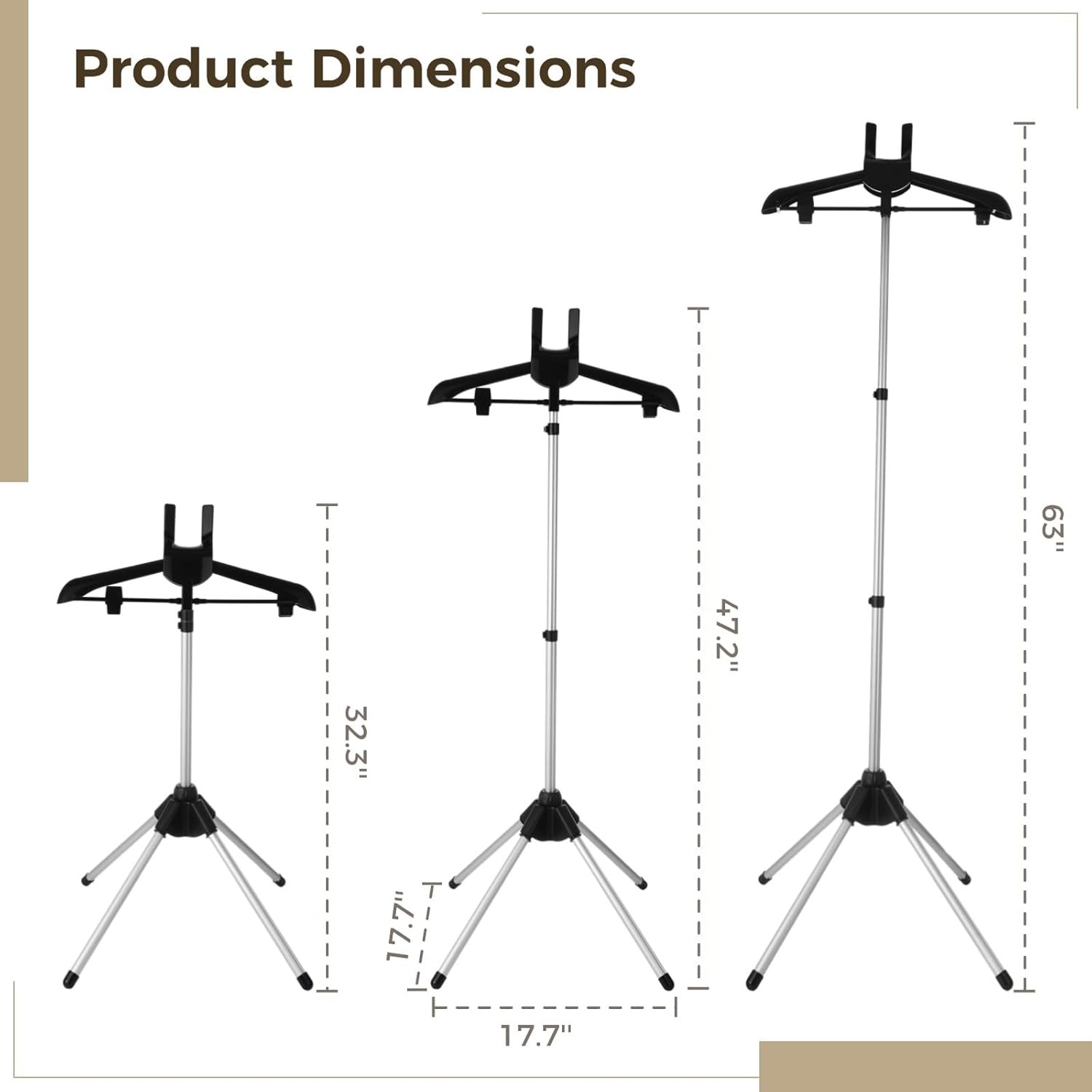 Sturdy Foldable Garment Clothes Rack Cosyoo