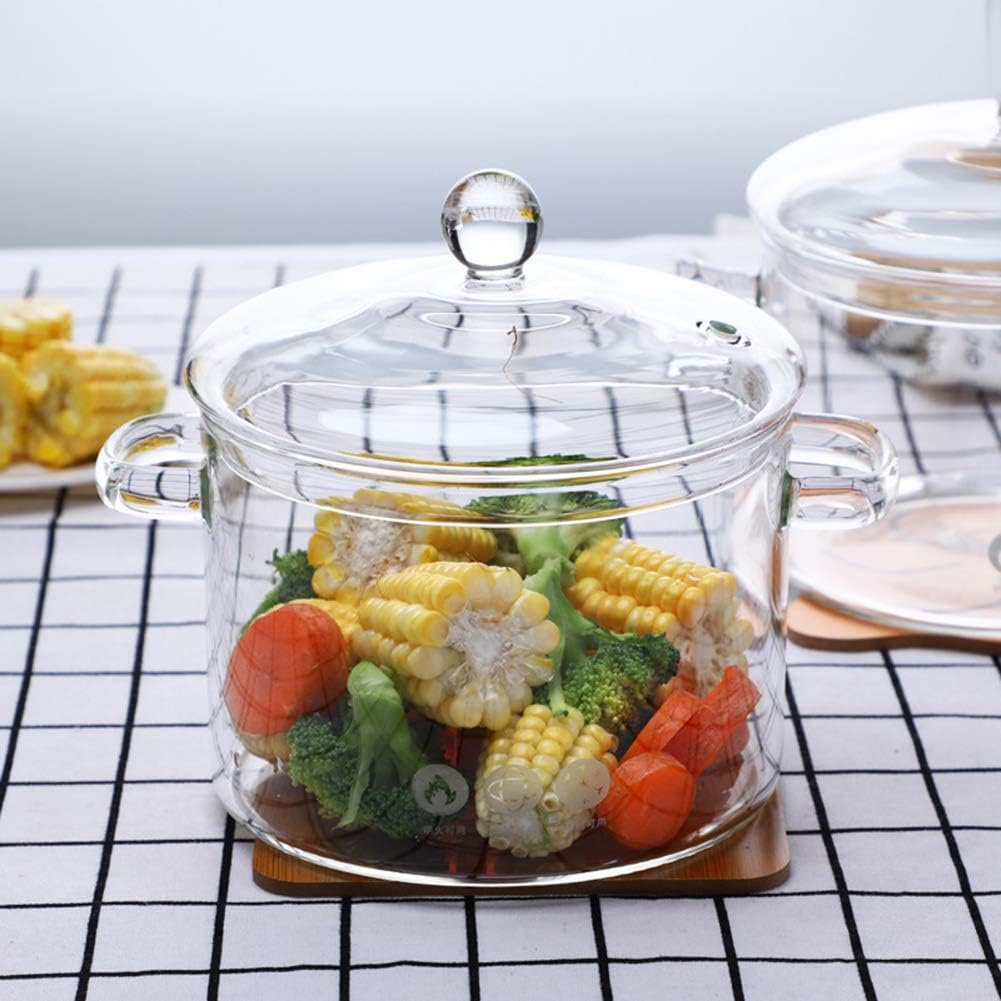 Cangfort Glass Cooking Pot 15L Heat-Resistant Borosilicate Set