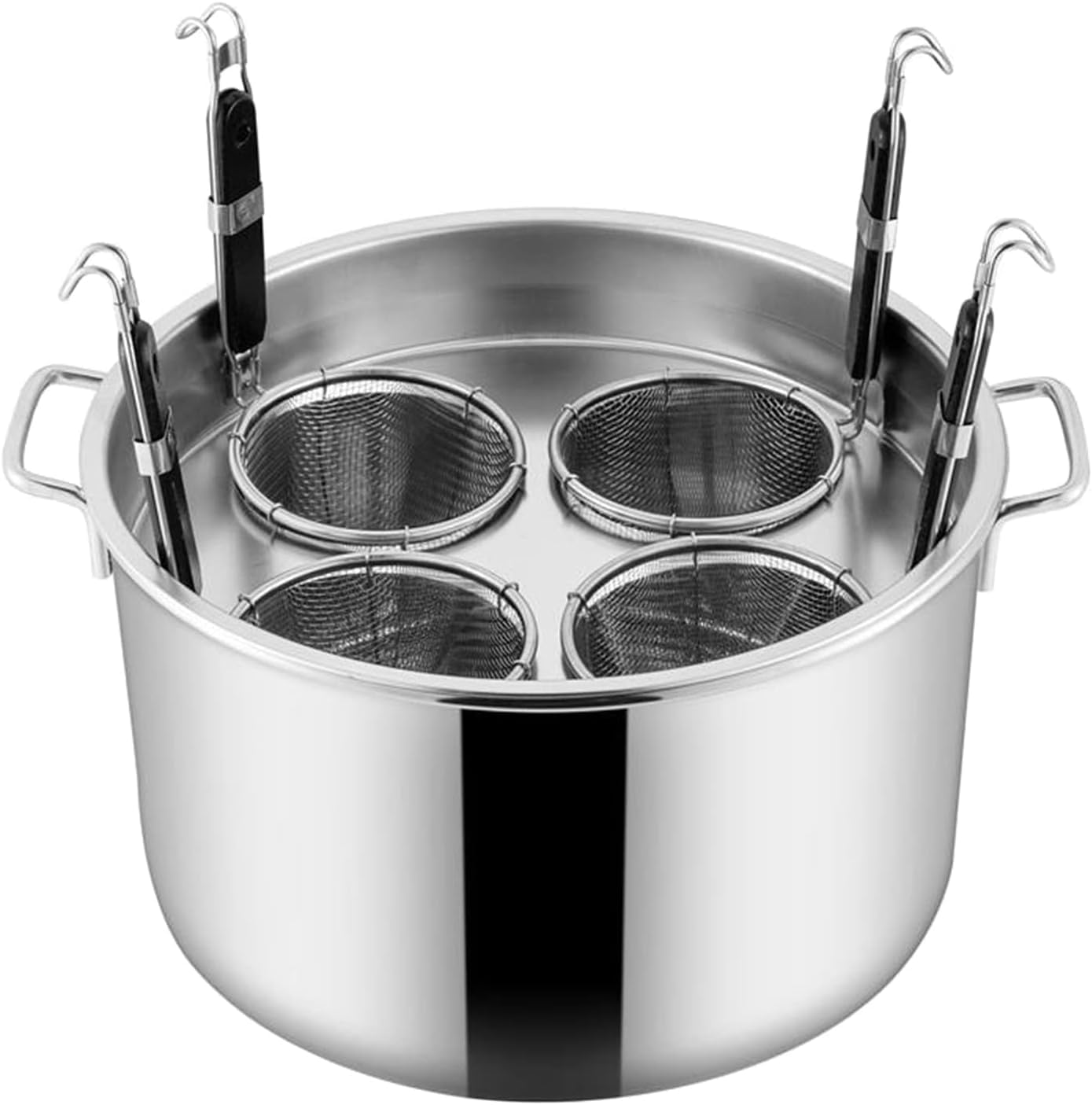 AttreX Multi-Functional Pasta Pot Set with Strainer Basket for Home Use