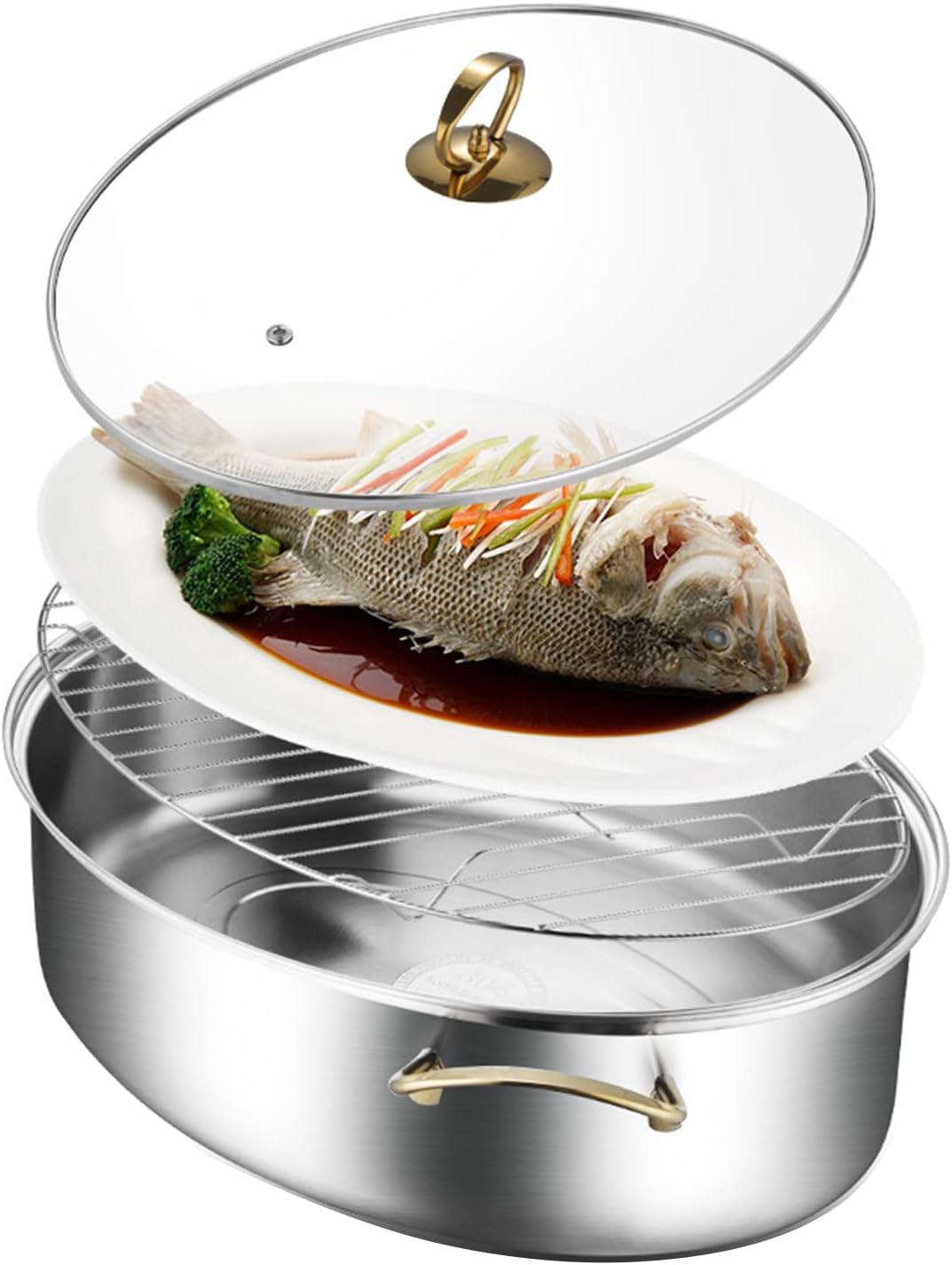 BINGWANGStainless Steel Fish Steamer