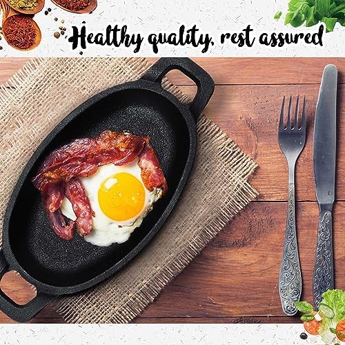 Compact 6-Piece Mini Cast Iron Skillet Set