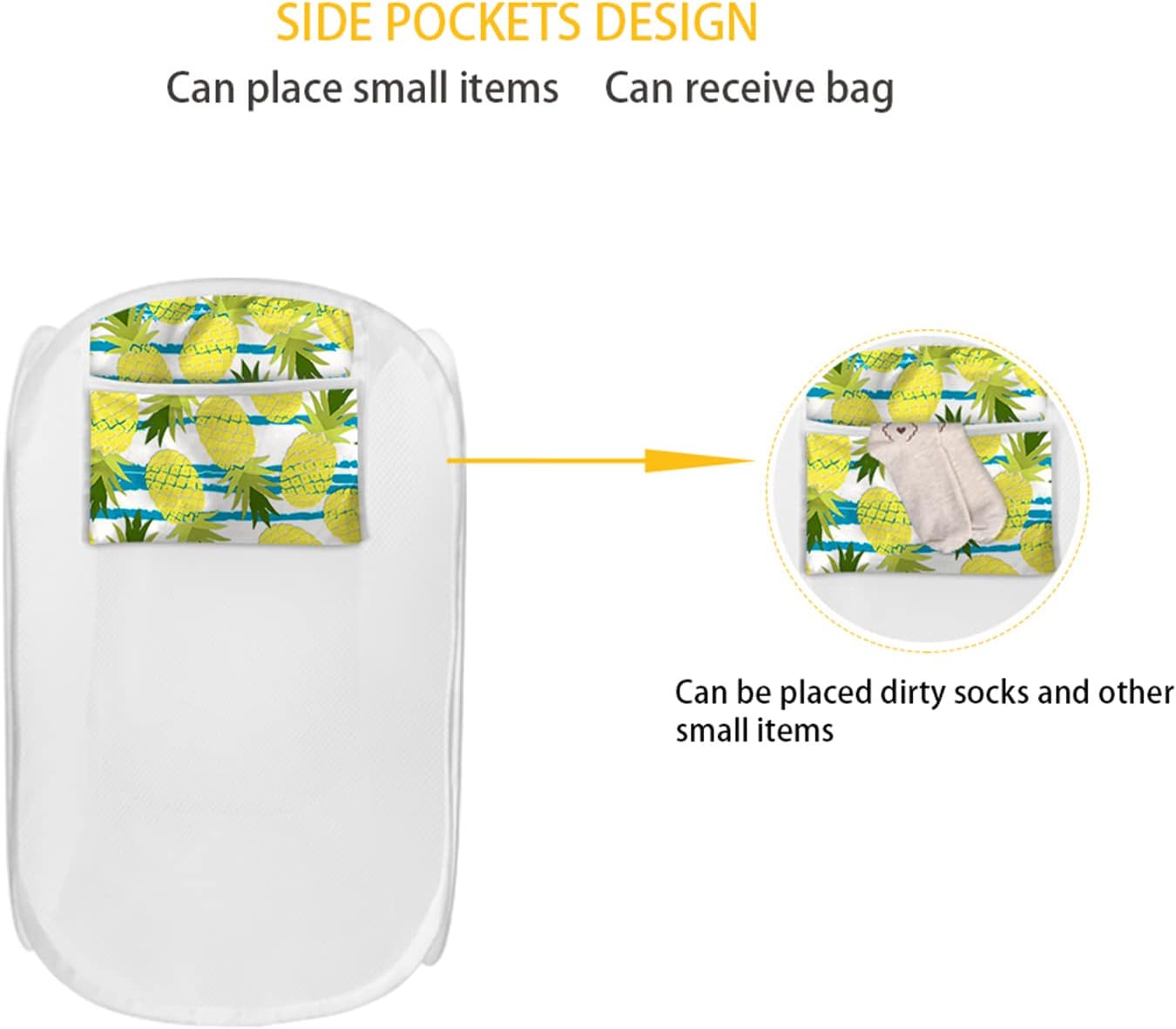 Perfect for Storage - Folding Laundry Hamper for Home and Travel
