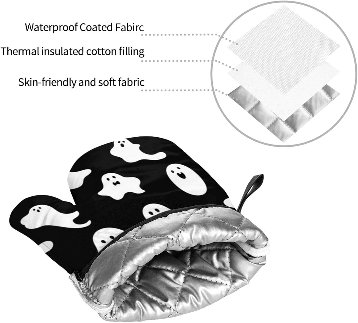 Dont Drop the Ball Halloween mitt set for Cooking