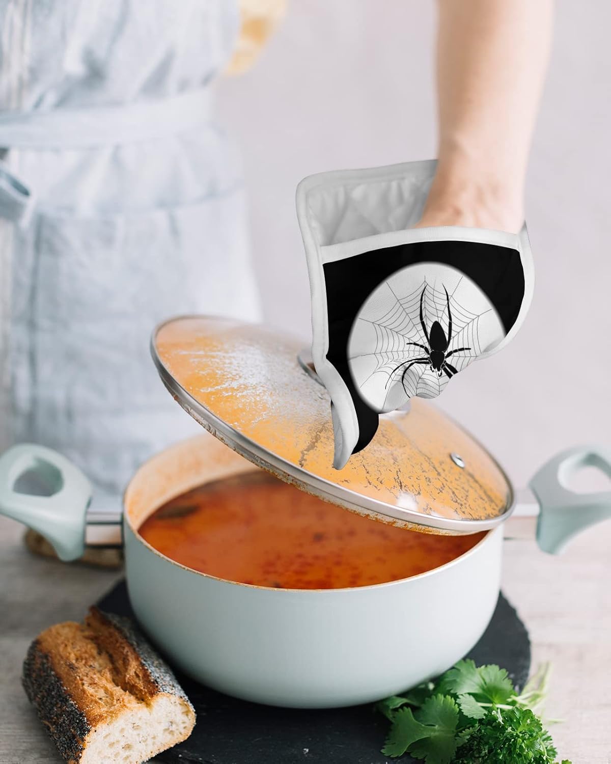 Cobweb Pot Holder Set - Heat-Resistant_partial