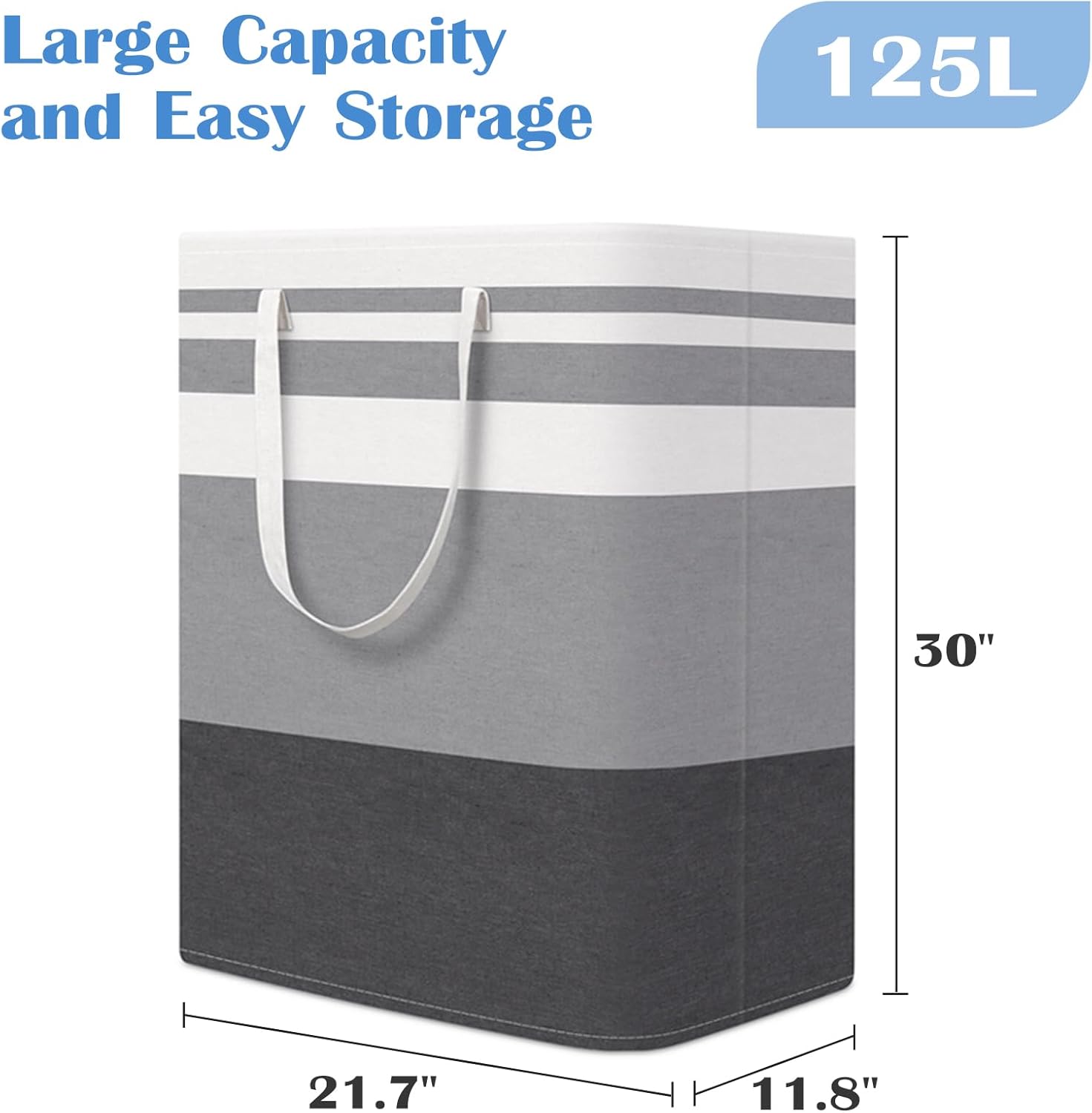 BlissTotes 3-Pack collapsible laundry basket waterproof easy to carry