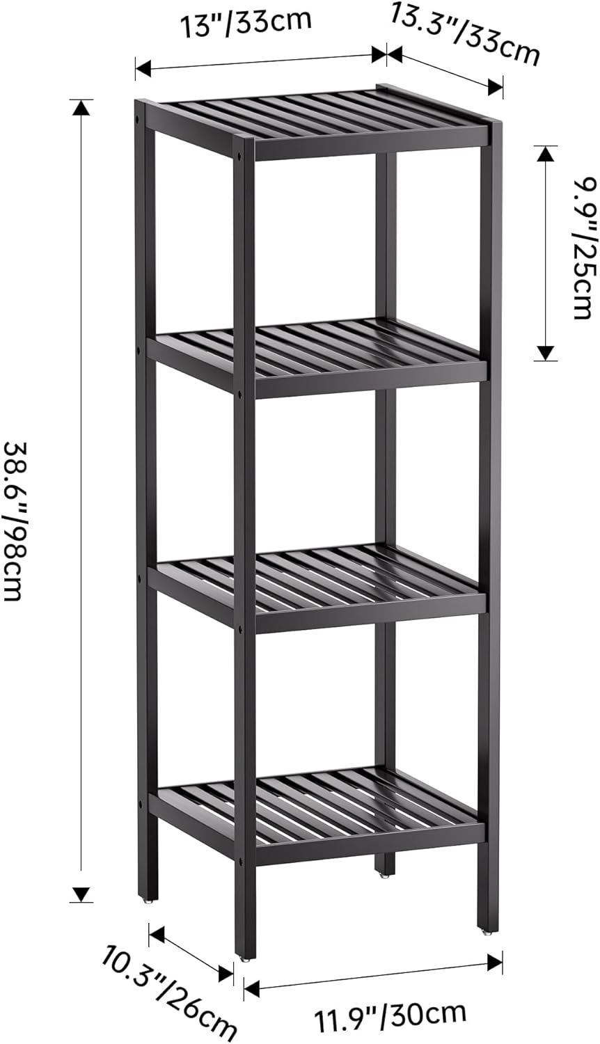 SMIBUY Bamboo Storage Shelf
