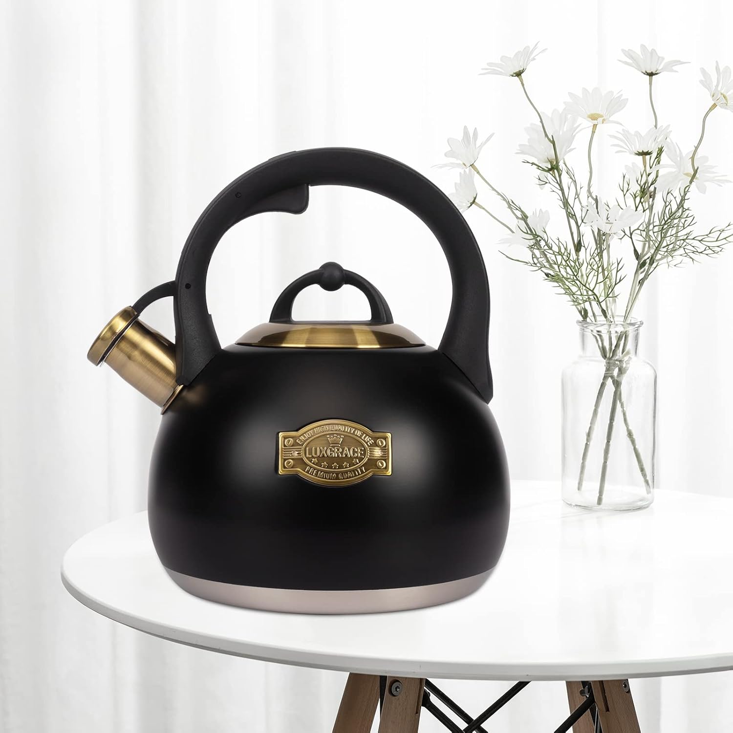 LUXGRACE 31 Quart Stovetop Tea Kettle