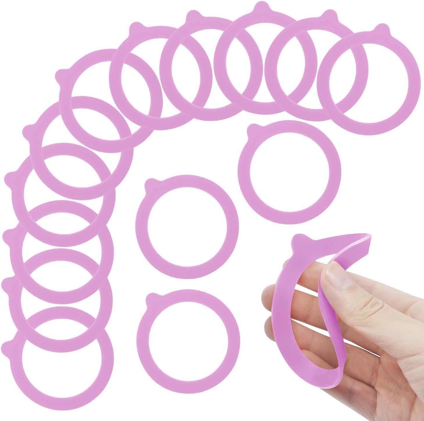 fcEnds Airtight Silicone Gasket Replacement for Mason Jars Leakproof and Durable