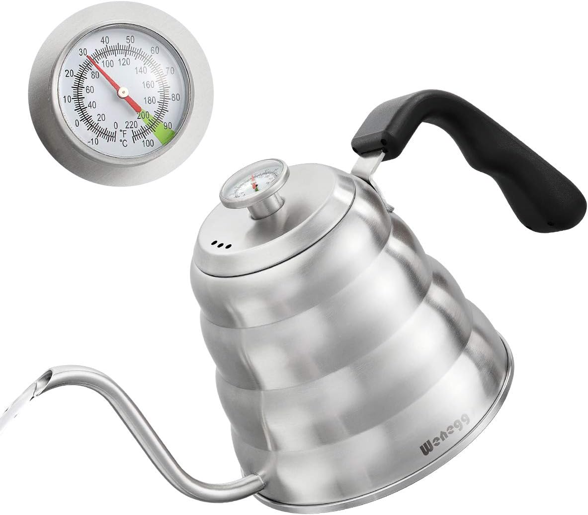 Precision Coffee Kettle with Thermometer for 40 fl oz