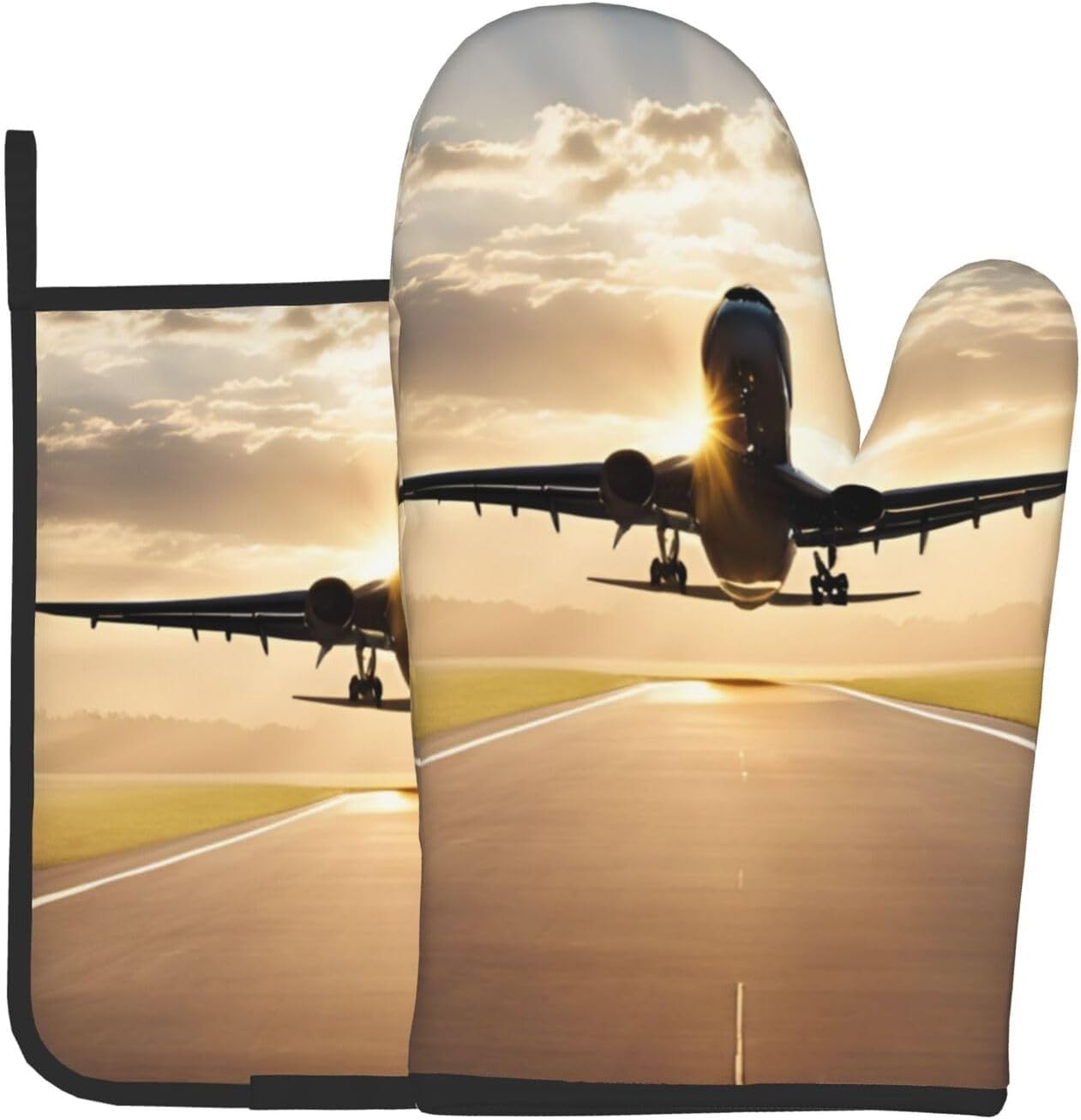 Oven Mitts Pot Holders - Durable Heat-Resistant Pairs