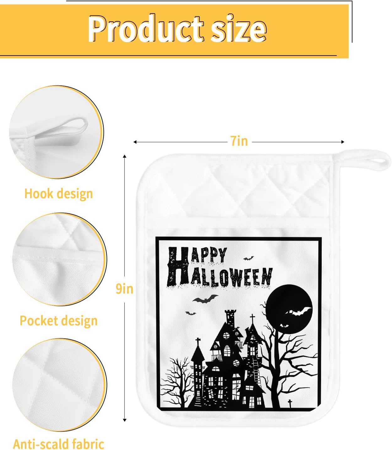 Halloween Haunted House Pot Pals 5 Piece Set