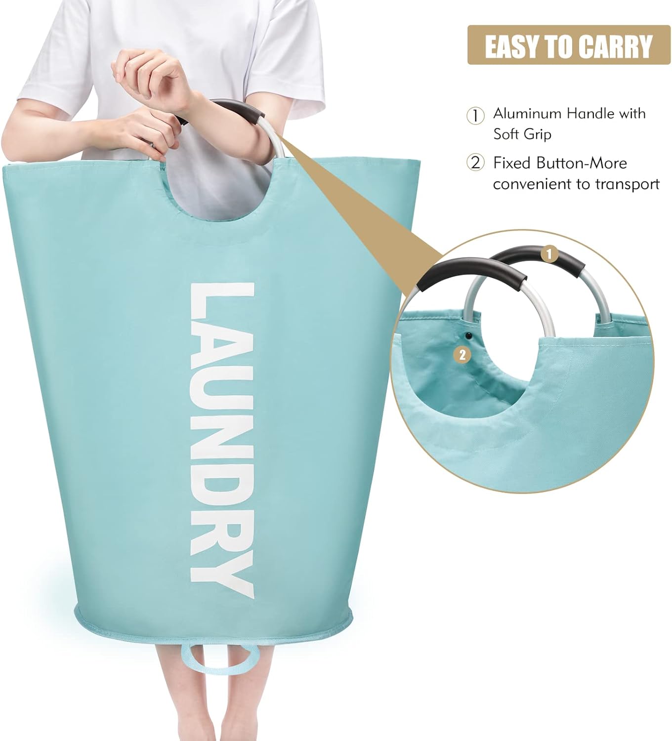 MAXSILAN 90L Large Laundry Basket
