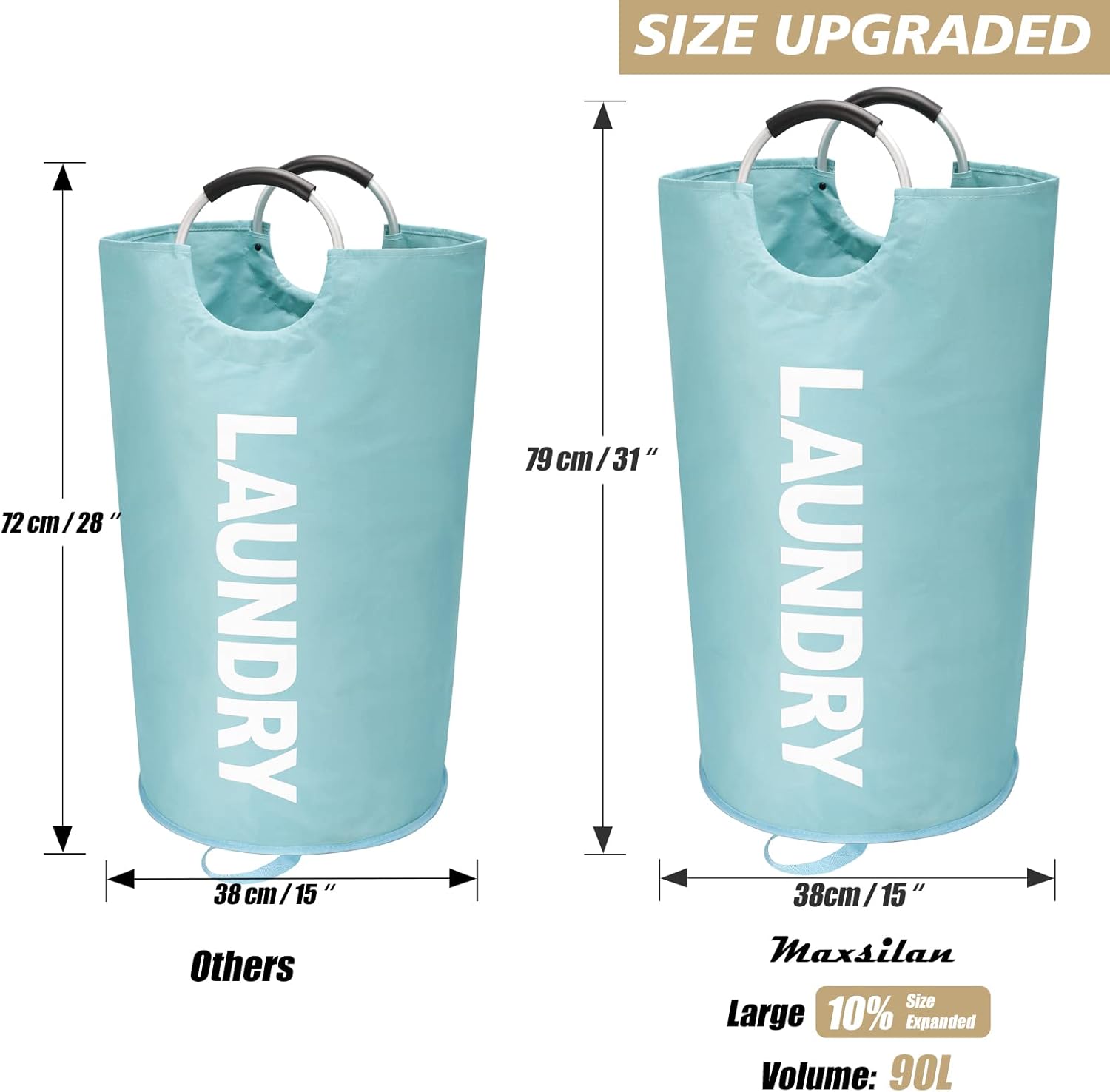 MAXSILAN 90L Large Laundry Basket