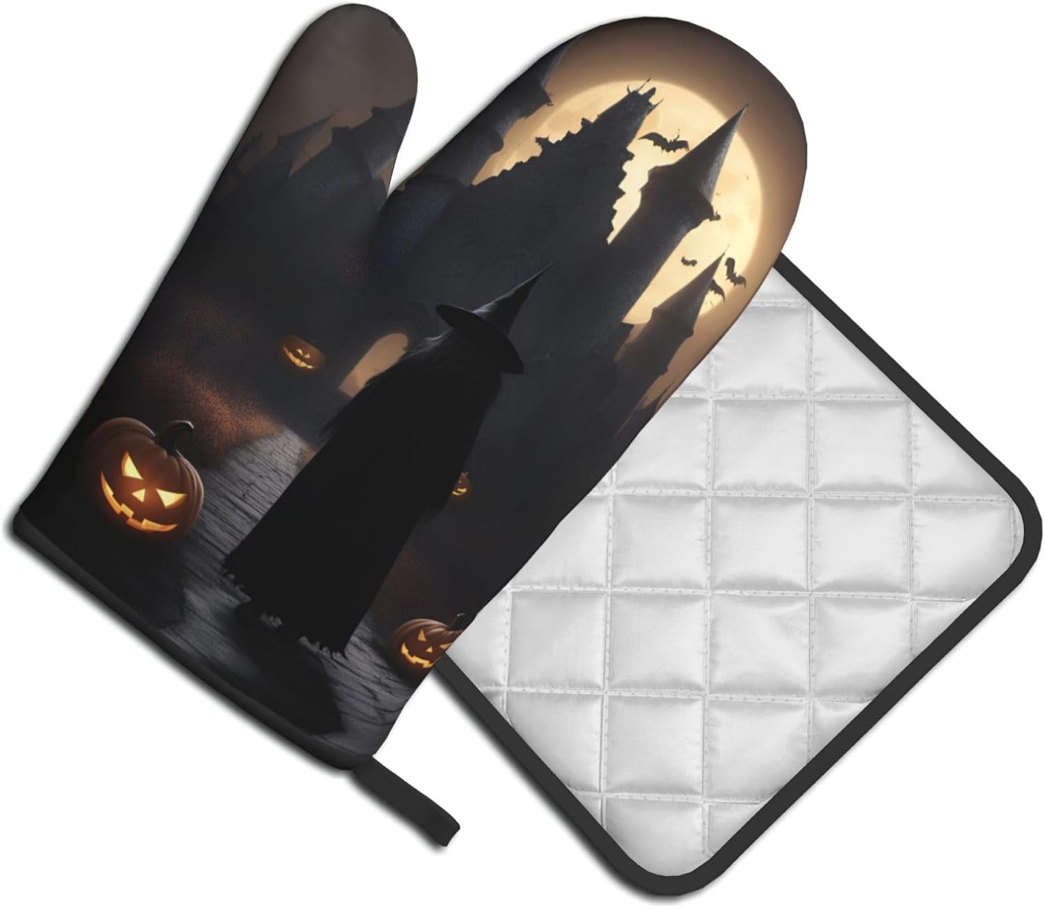 Halloween Goth 1 Heat-Resistant Oven Gloves Set