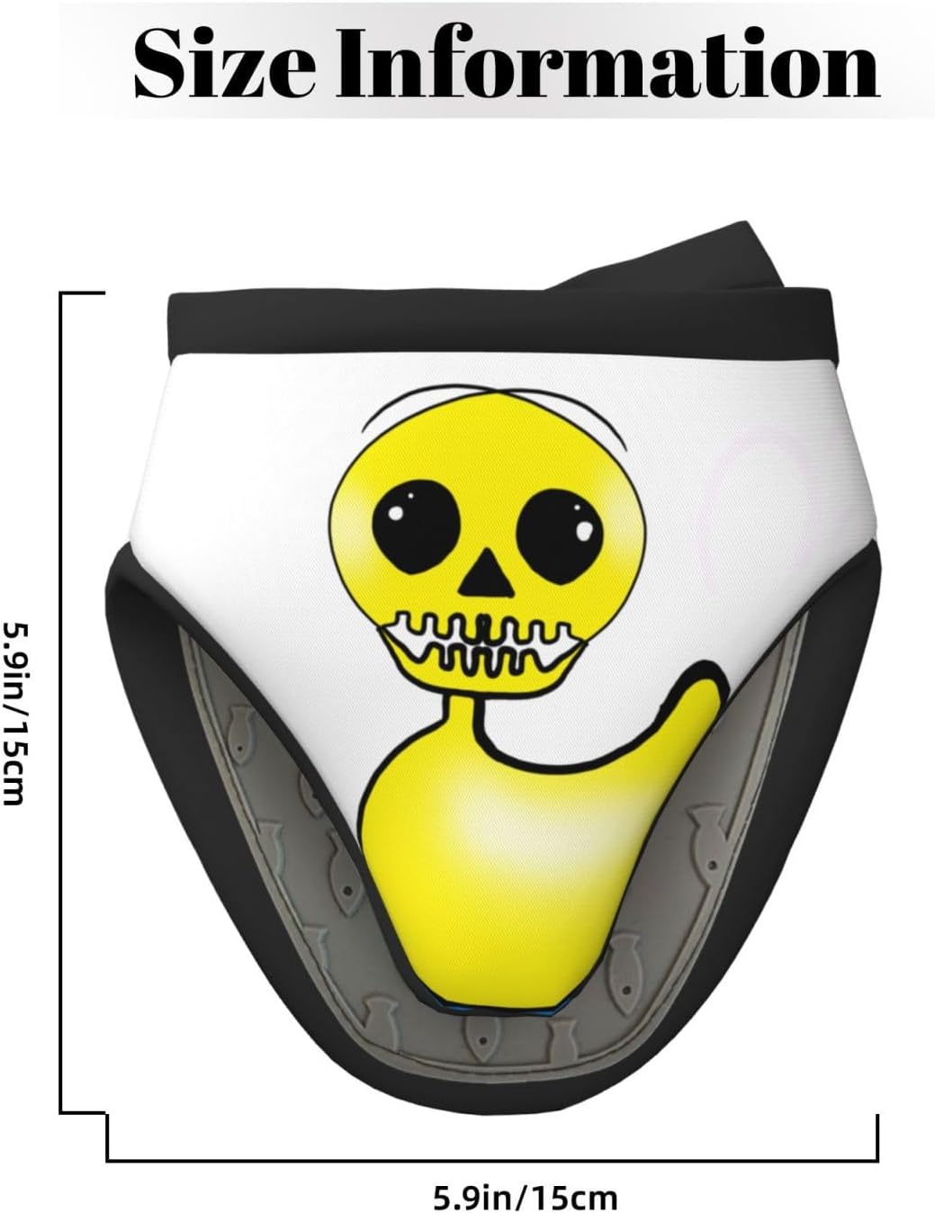 Spooky Halloween Yellow Oven Mitts for Kids and Adults