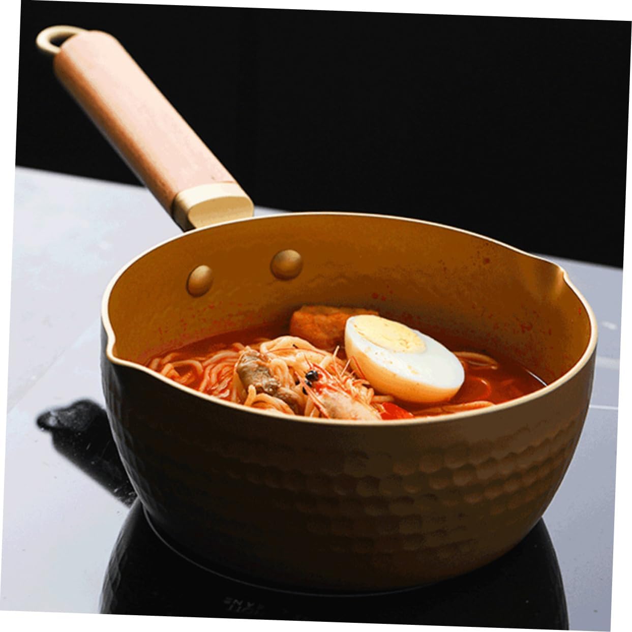 PRETYZOOM Non-Stick Sauce Pan with Ergonomic Handle