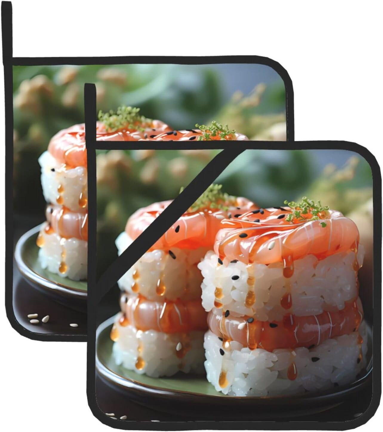 Fresh Salmon Potholders - Heat-Resistant Durable 2-Pack