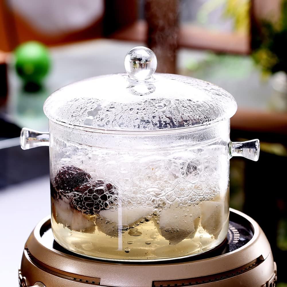Safe Heat-Resistant Glass Saucepan